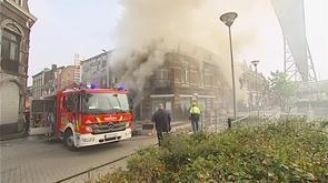 Incendie rue de la Banque à Seraing