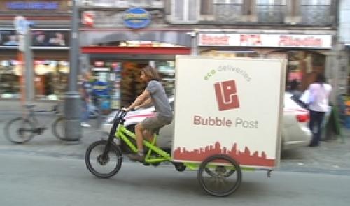 Liège : livraison écologique de colis avec Bubble-Post