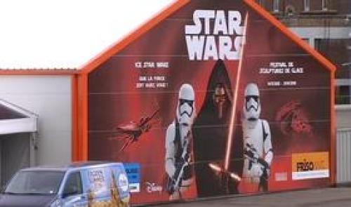 Sculptures sur glace : Ice Star Wars