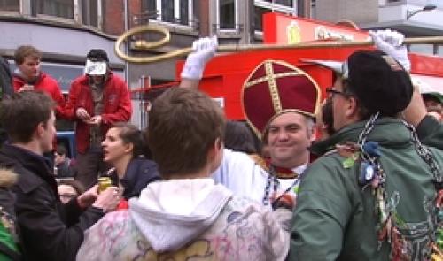 Liège : les étudiants fêtent Saint-Nicolas