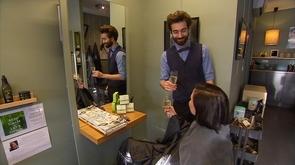 Pause détente chez les coiffeurs