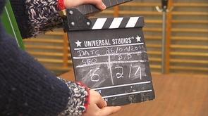 Tournage de Patrick Allen dans une école à Herstal