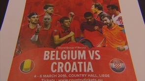 Coupe Davis : Belgique - Croatie au Country Hall