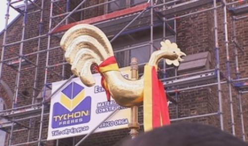 Ans : nouveau coq sur l'église