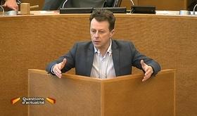 Le tram liégeois au Parlement wallon