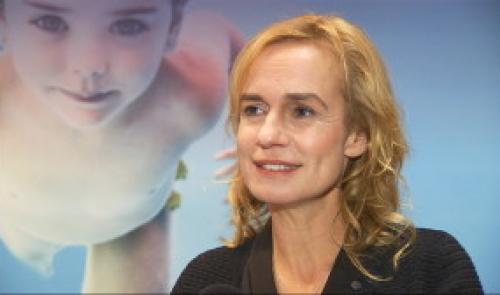 Sandrine Bonnaire et la projection de  La Dernière Leçon 
