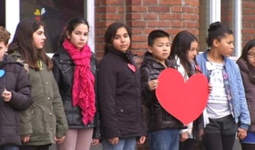 Minute de silence à l'école de Rocourt
