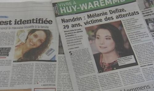 Aline Bastin et Mélanie Defize victimes des attentats