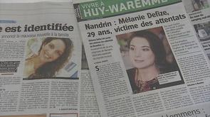 Aline Bastin et Mélanie Defize victimes des attentats