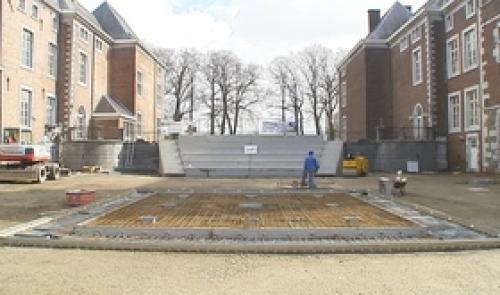 Le château de Wégimont en travaux