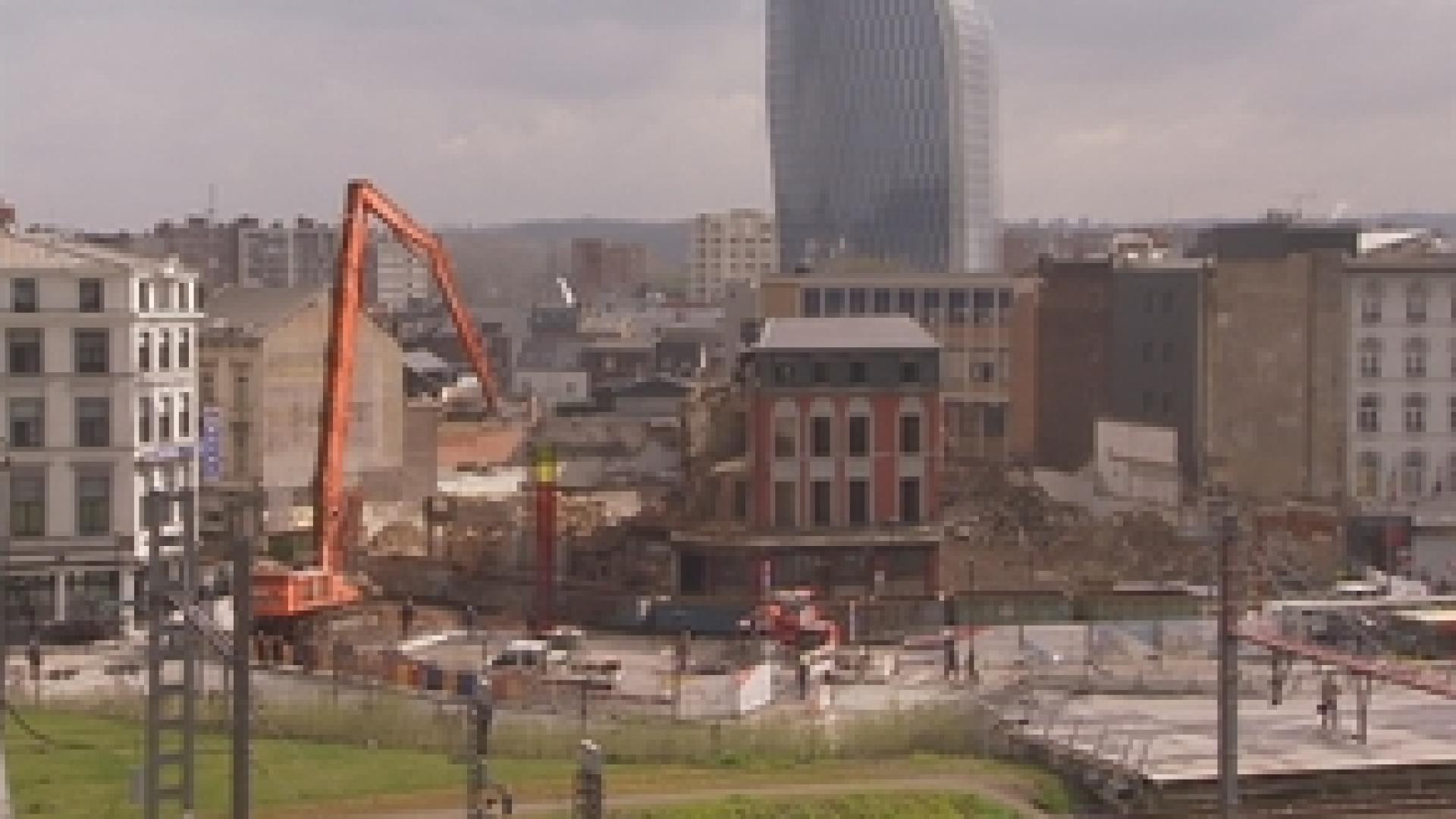 Liège : démolitions spectaculaires aux Guillemins