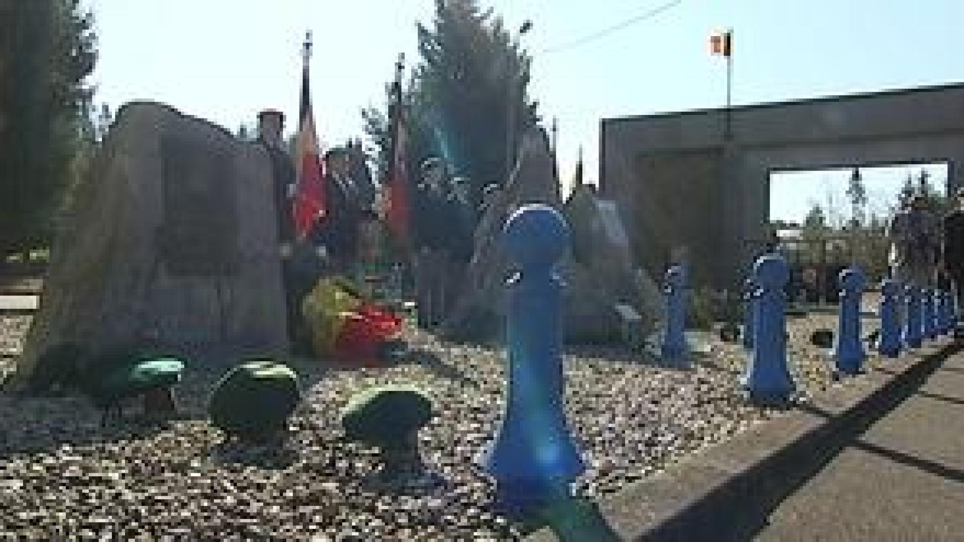 Hommage aux casques bleus à Ougrée