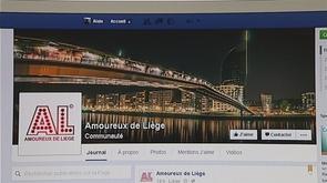 Succès sur Facebook pour  Amoureux de Liège 