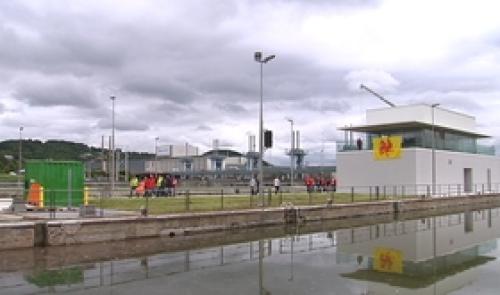 Yvoz-Ramet : éclusiers en grève