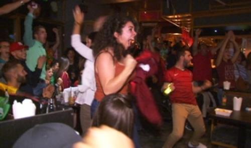 Poulseur : grosse ambiance pour soutenir le Portugal