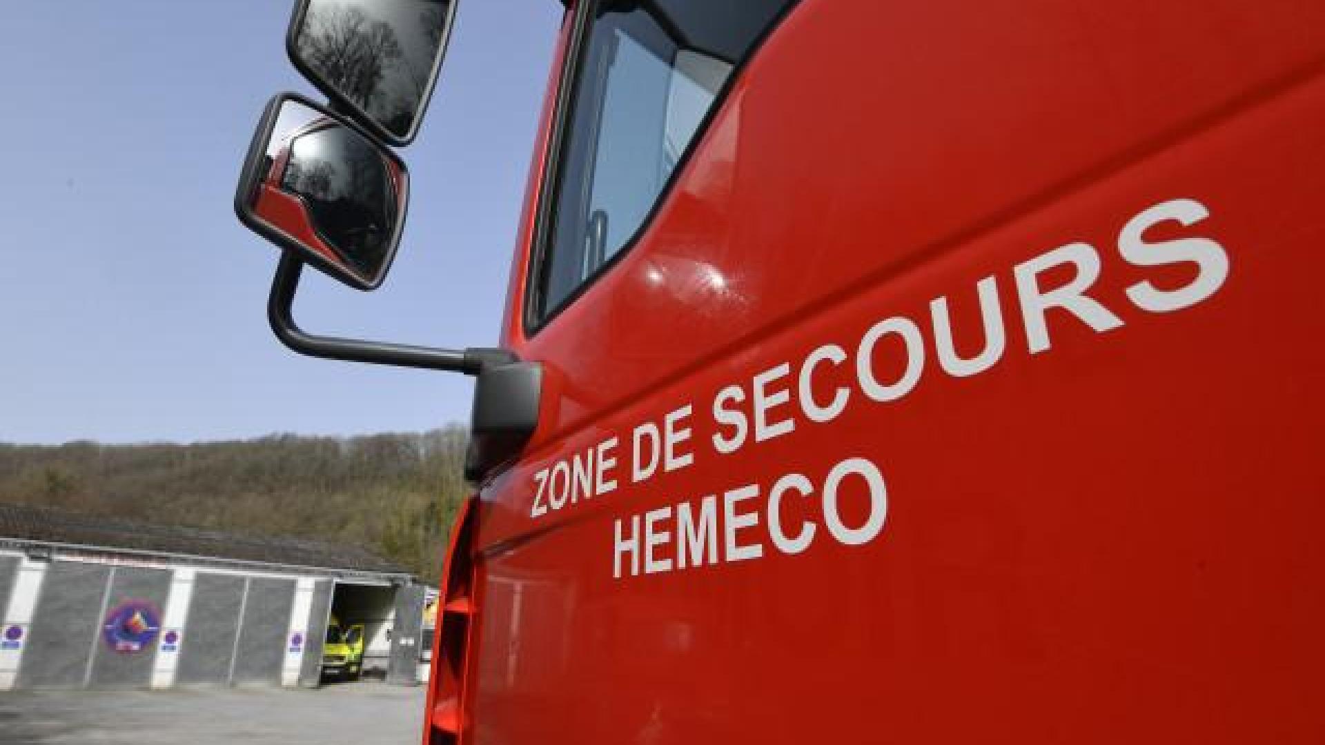 Incendie dans une habitation à Amay, deux personnes secourues par les pompiers