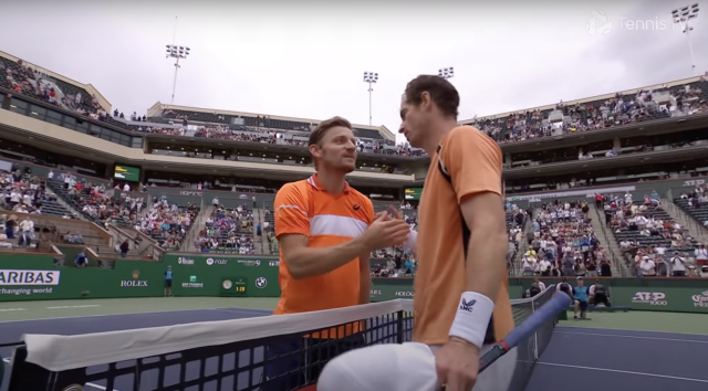 Indian Wells: David Goffin s'incline devant Andy Murray