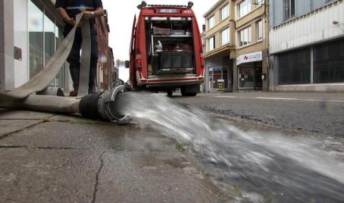 Inondations à Hannut : pompiers débordés