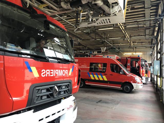 Seraing : un blessé léger dans un incendie au stand de tir de la police