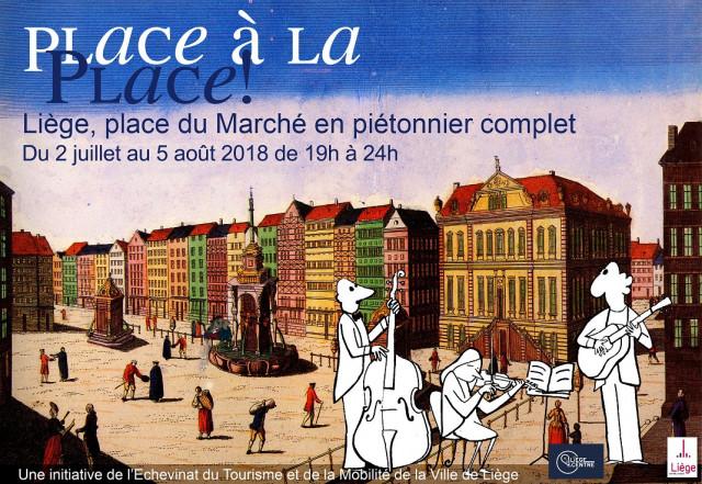 Mise en piétonnier estivale de la  Place du Marché