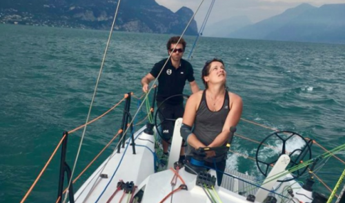 Jonas Gerckens au championnat d'Europe de course au large en double