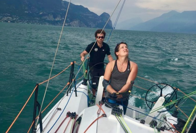 Jonas Gerckens au championnat d'Europe de course au large en double