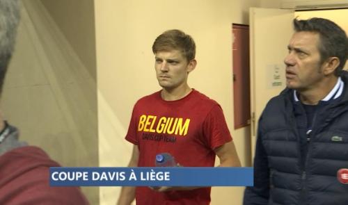 Julien Cagnina et David Goffin ensemble en Coupe Davis