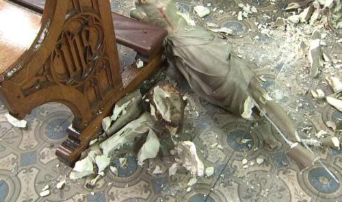 L’Église de Poulseur vandalisée 