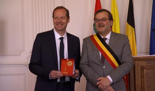 L'organisateur de Liège-Bastogne-Liège, Citoyen d'Honneur de la Ville de Liège