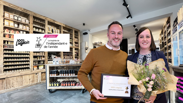 La boutique "100 % liégeois" lauréate du Trophée de l'Indépendant 