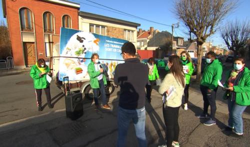 La caravane du non-marchand à Liège 