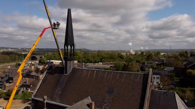 La chapelle du Collège Saint-Hadelin a retrouvé son clocher 
