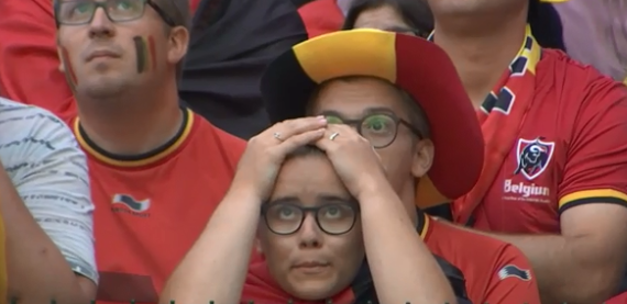 La désillusion des supporters après la défaite des Diables 