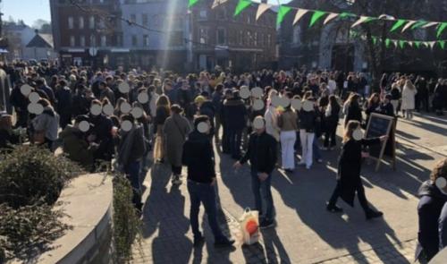 La foule à Tilff !