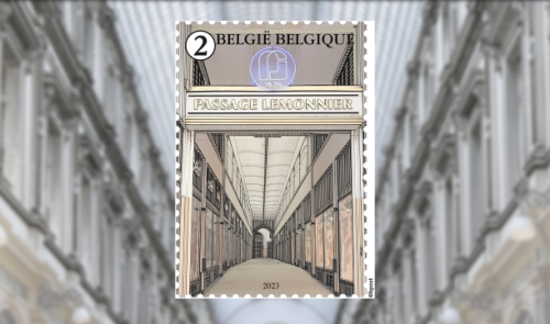 La Passage Lemonnier sur un timbre-poste