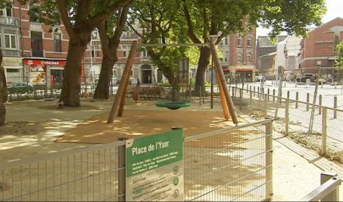 La plaine de jeux Place de l'Yser bientôt inaugurée