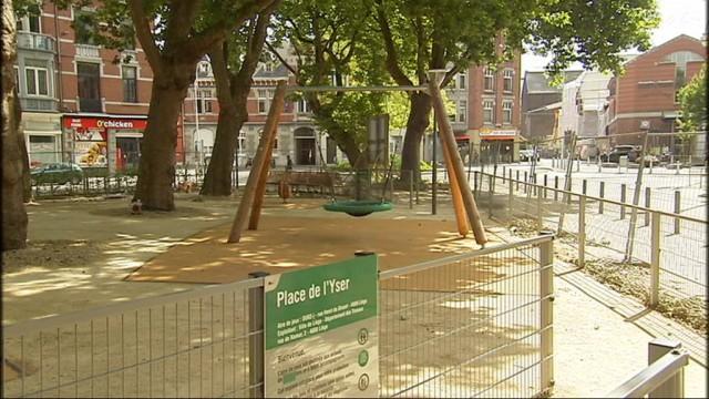 La plaine de jeux Place de l'Yser bientôt inaugurée