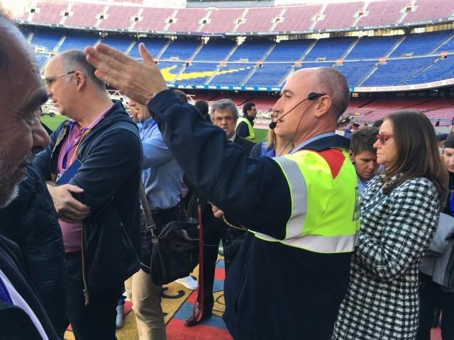 La police liégeoise visite le stade du FC Barcelone