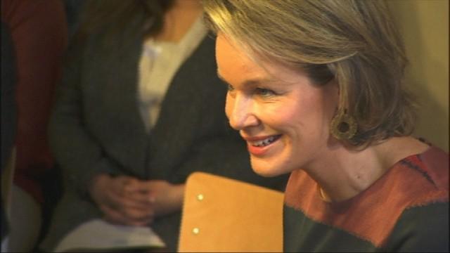 La Reine Mathilde en visite à l'Helmo 