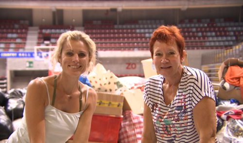 La solidarité pour les sinistrés s'organise au Country Hall de Liège