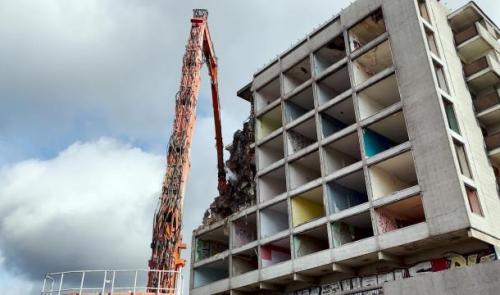 Le chantier de déconstruction des tours de Jemeppe a débuté