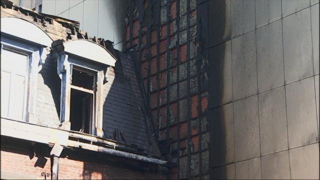 Le commissariat Sainte Marguerite détruit par les flammes