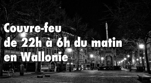 Le couvre-feu sera prolongé jusqu'au 13 décembre en Wallonie