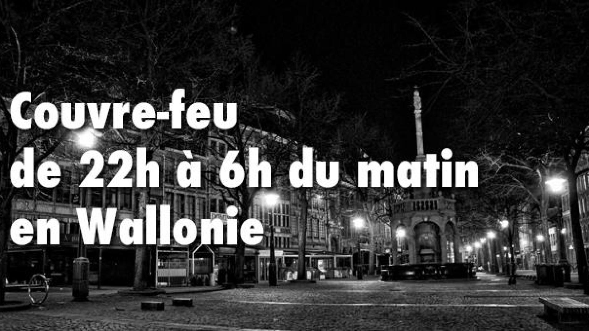 Le couvre-feu sera prolongé jusqu'au 13 décembre en Wallonie