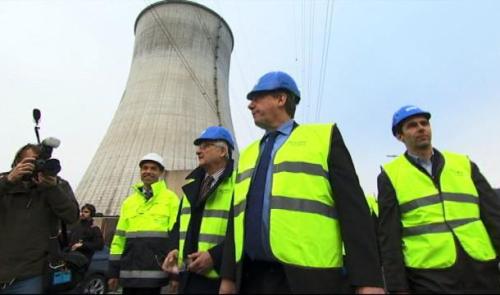 Le ministre de l'intérieur Jan Jambon est en visite à Tihange 