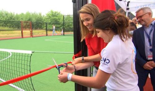 Le MontLégia inaugure son terrain multisports pour les patients en pédiatrie