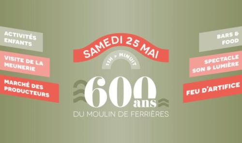 Le Moulin de Ferrières à Héron fête ses 600 ans ! 