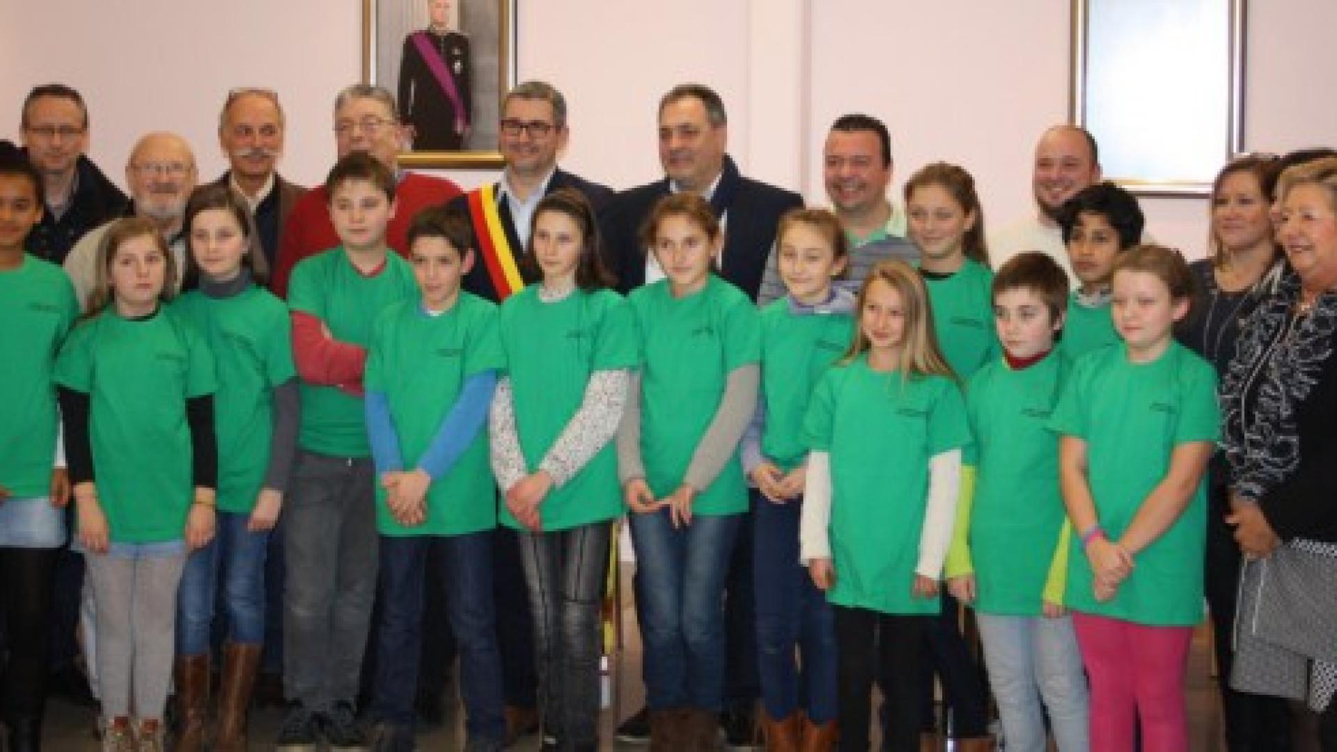 Le nouveau conseil communal des enfants de Trooz