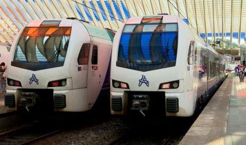 Le nouveau train 3 pays est entré à Liège Guillemins 