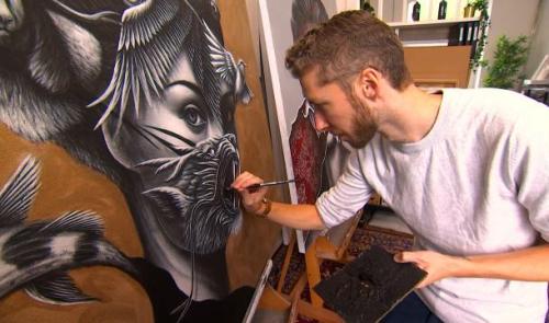 Le peintre liégeois Noir Artist exposé à Times Square 